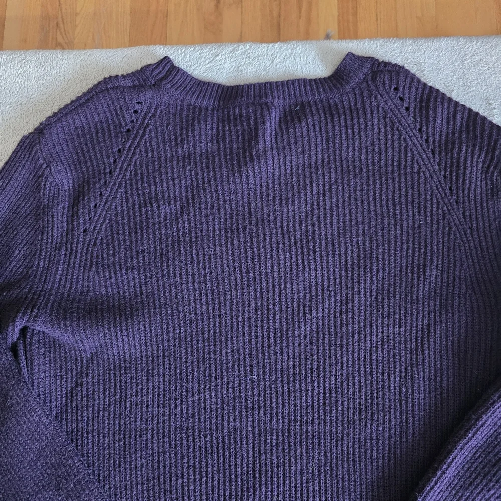 Lululemon Seva Merino Wool Sweater Black Cherry Size 8 - Picture 11 of 13
